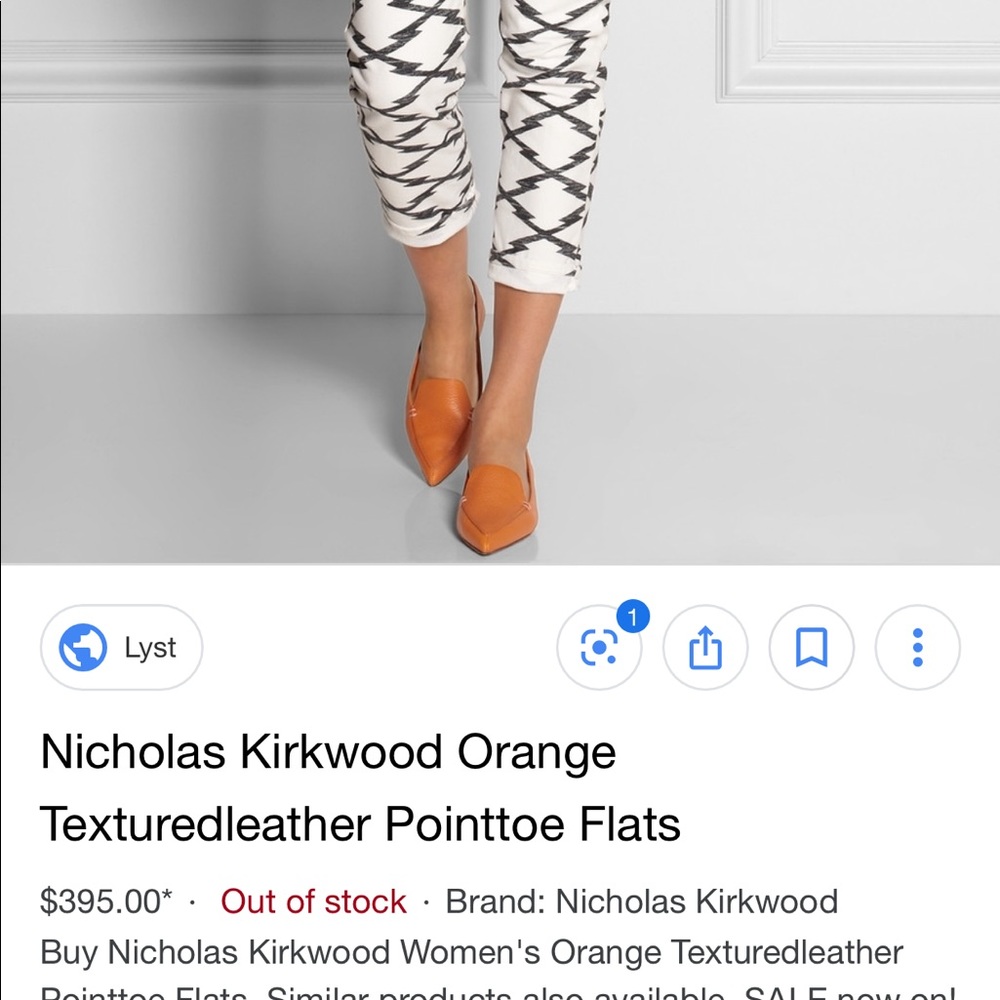 Nickolas kirkwood orange Pointed loafer